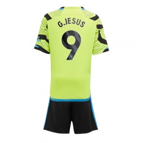 Arsenal Gabriel Jesus #9 Koszulka Wyjazdowych Dziecięca 2023-24 Krótki Rękaw (+ Krótkie spodenki)